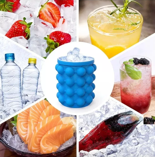🧊Cubeta para hacer hielo de Silicona (Ice Genie)🧊