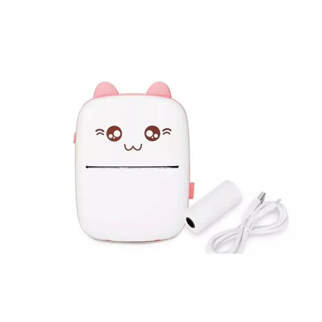 🎀Mini Impresora Termica Portatil Bluetoot Con cara de Gatito🎀