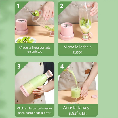 (୨୧ᵕ̤ᴗᵕ̤) Mini licuadora Portátil (•̀ᴗ•́ )و