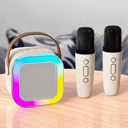 ☆Parlante karaoke con 2 microfonos 🎧ྀི♪⋆.✮