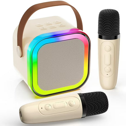 ☆Parlante karaoke con 2 microfonos 🎧ྀི♪⋆.✮