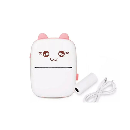 🎀Mini Impresora Termica Portatil Bluetoot Con cara de Gatito🎀